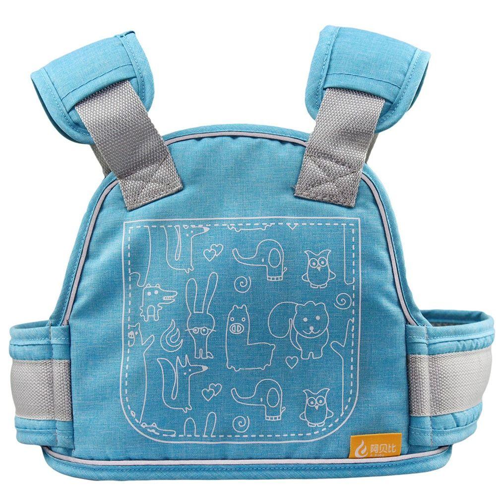 Светоотражающий ремень Детский мотоциклетный ремень безопасности Дышащий Электровелосипеды Детский поводок Путешествия синий